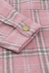 Plaid Pattern Buttoned Shirt Coat With Slits